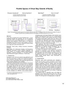 Flexible Spaces: A Virtual Step Outside of Reality Khrystyna Vasylevska* Mark Bolas‡  Hannes Kaufmann*