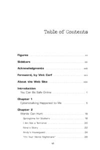 Table of Contents  Figures . . . . . . . . . . . . . . . . . . . . . . . . . . . . . . . . . . . xv Sidebars . . . . . . . . . . . . . . . . . . . . . . . . . . . . . . . . . xix Acknowledgments . . . . . . . . . . . . .