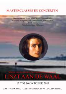 FRANZ LISZT (1811 – In 2011 is het 200 jaar geleden dat de componist en pianist Franz Liszt geboren werd in het toen nog Hongaarse dorp Raiding, dat tegenwoordig in het Oostenrijkse Burgenland ligt. Hij behoort