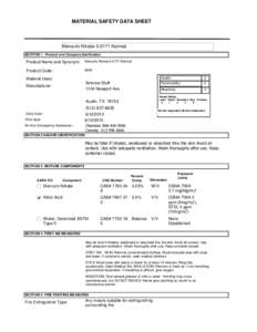 Chemical elements / Nitrates / Occupational safety and health / Mercury compounds / Mercury / Oxygen / Personal protective equipment / Volatile organic compound / Potassium nitrate / Chemistry / Matter / Oxidizing agents