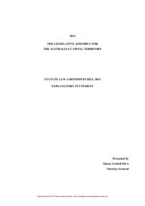 STATUTE LAW (MISCELLANEOUS PROVISIONS) BILL 2000