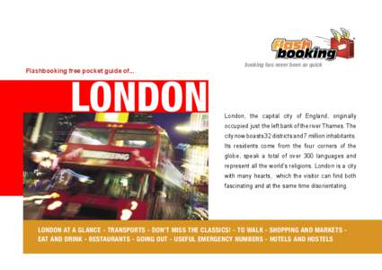 Flashbooking free pocket guide of...  LONDON