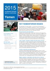 2015 HUMANITARIAN NEEDS OVERVIEW Yemen December 2014