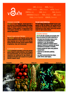 Agriculture in Cuba / Greek Research and Technology Network / Instituto Nacional de Reforma Agraria / Cineca / Framework Programmes for Research and Technological Development / Open source / Computing / Europe / Education in Europe / VOA3R