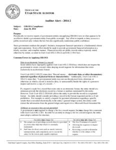 Utah / Financial statement / Public records / United States