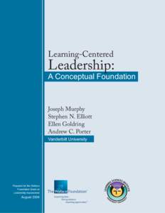 Assessing Learning-Centered Leadership: