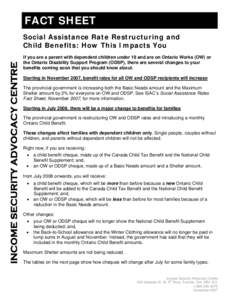 Microsoft Word - Rate Restructuring and Child Benefits - Nov 2007.doc