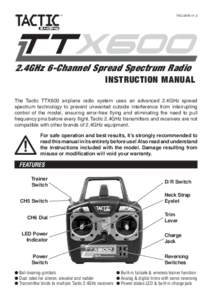 ™  TACJ2600 v1.2 2.4GHz 6-Channel Spread Spectrum Radio INSTRUCTION MANUAL