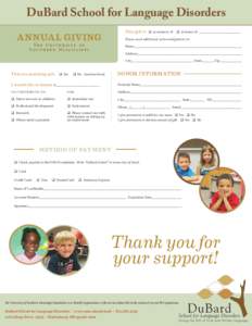 How can  need. Your gift will help us to continue to provide critical therapeutic and educational services to children for decades to come, as well as expanding our outreach through professional development across the co