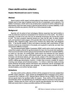 Clean otolith archive collection Stephen Wischniowski and Joan E. Forsberg Abstract Recent trends in otolith research include analysis of trace element constituents of the otolith. Samples used in these types of analyses