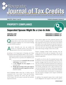 Taxation in the United States / Low-Income Housing Tax Credit / Housing / Economics / Public economics / Leasehold estate / Tax credit / Tax / Real estate / Affordable housing / Property