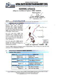 NDRRMC Update SitRep No.9 re Effects of Typhoon AMBO (MAWAR) as of 06 June 2012, 6AM.MDI