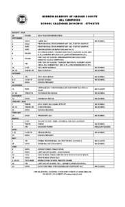 HEBREW ACADEMY OF NASSAU COUNTY ALL CAMPUSES SCHOOL CALENDAR[removed] – [removed]AUGUST[removed]