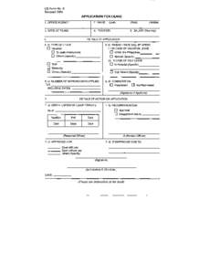 CS Form No.6 Revised 1984 APPLICATION FOR LEAVE 1. OFFICE/AGENCY  2. NAME