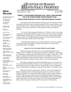 United States budget process / Center on Budget and Policy Priorities / Presidency of Barack Obama / Economic policy / Presidency of George W. Bush / Government / Economy of the United States / Deficit reduction in the United States / United States federal budget / Tax cut / Taxation / Income tax in the United States