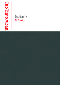 Section 14 Air Quality Rio Tinto Alcan Environmental Impact Statement South of Embley Project