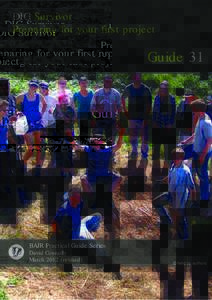 DIG Survivor Preparing for your first project Guide 31  BAJR Practical Guide Series
