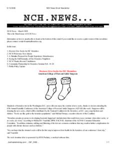 NCH News Email Newsletter