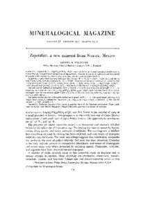 MINERALOGICAL ilfAGAZINE VOLUME