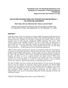 Wireless / Radio-frequency identification / Privacy / Telecommunications engineering / Argonne National Laboratory / Ionizing radiation / Automatic identification and data capture / Technology / Humanâ€“computer interaction