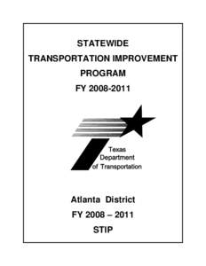 STATEWIDE TRANSPORTATION IMPROVEMENT PROGRAM FY[removed]Atlanta District