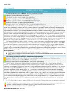 The first step for developing countries to access financing under the Readiness Mechanism of the World Bank Forest Carbon Partn