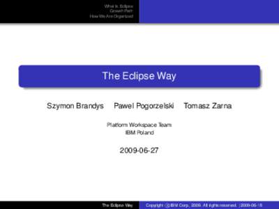 What Is Eclipse Growth Path How We Are Organized The Eclipse Way Szymon Brandys