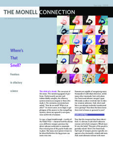 Spring[removed]THE MONELL CONNECTION The Newsletter of the MONELL CENTER THE NEWSLETTER OF THE MONELL CENTER