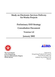 Preliminary ESD Strategy Consultation Document Version 1.0