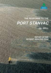 Australian Marine Oil Spill Centre / Mobil / Oil spill / Dispersant / Australian Maritime Safety Authority / Chemistry / Solvents / Safety