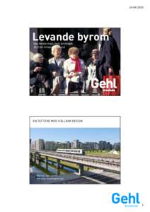 14‐04‐2015  Levande byrom Ewa Westermark, Gehl Architects 2015 04 14 Nordheimsund