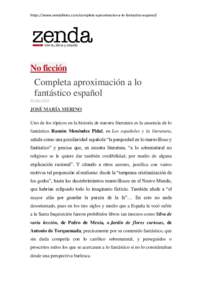 https://www.zendalibros.com/completa-aproximacion-a-lo-fantastico-espanol/  No ficción Completa aproximación a lo fantástico español