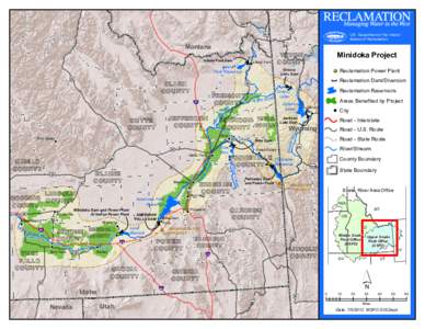 Snake River / Minidoka Dam / Palisades Dam / Jackson Lake Dam / Lake Walcott / American Falls Dam / Minidoka County /  Idaho / Ririe /  Idaho / Grassy Lake Dam / Idaho / Geography of the United States / Minidoka Project