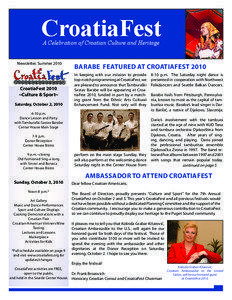 CroatiaFest A Celebration of Croatian Culture and Heritage