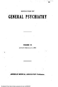 ARCHIVES OF  GENERAL PSYCHIATRY Downloaded From: http://archpsyc.jamanetwork.com/ on[removed]