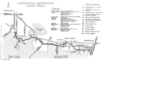 Geography of Florida / Florida state parks / Florida / Geography of the United States / Gainesville-Hawthorne Trail State Park / Gainesville /  Florida / University of Florida / Trailhead