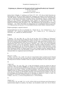 Neumärkische Stammfolgen SeiteErgänzung zu „Schmerse aus Kernein im Kreis Landsberg/Warthe in der Neumark“ in AOFF XIVSDr. Gerd C. Schmerse [veröffentlicht in: AOFF XVI/3, 2004, 78]