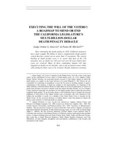 Habeas corpus / California Proposition 21 / California ballot proposition / Capital punishment in the United States / Habeas corpus in the United States / Law / California Proposition 5 / California Proposition 19