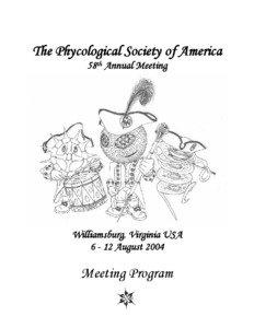 The Phycological Society of America 58th Annual Meeting