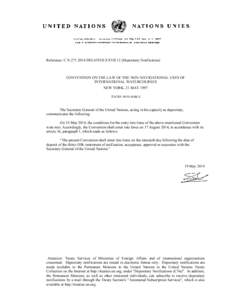 International law / Depositary / Treaty