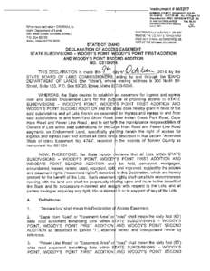 Instrument # [removed]BONNER COUNTY, SANDPOINT, IDAHO[removed]:57:31 AM No. of Pages: 14 Recorded for: FIRST AMERICAN TITLE SA R. ANN DUTSON-SATER Fee: $0.00