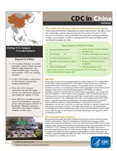 HIV/AIDS  CDC in China Factsheet  The Centers for Disease Control and Prevention (CDC) and the