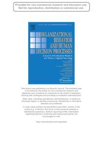 This article was published in an Elsevier journal. The attached copy is furnished to the author for non-commercial research and education use, including for instruction at the author’s institution, sharing with colleag