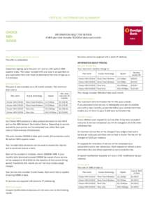 CRITICAL INFORMATION SUMMARY  CHOICE NBN 500GB