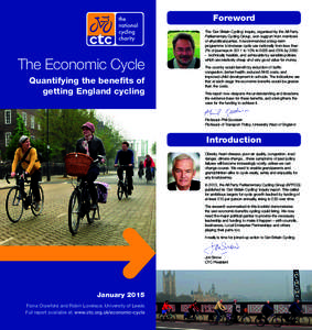Foreword  The Economic Cycle Quantifying the benefits of getting England cycling