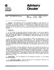 Advisory Circular ’ U.S.Deportment of Tronsportqtion Federal Aviation