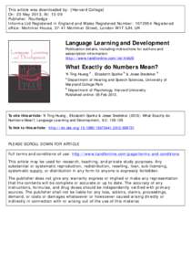 This article was downloaded by: [Harvard College] On: 23 May 2013, At: 13:09 Publisher: Routledge