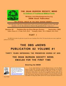 Microsoft Word - DBSN Part II Number 82 Font 10 Published by the DBS August[removed]Font.doc