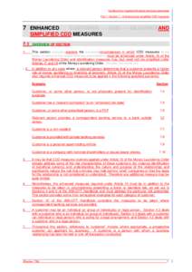 Handbook for regulated financial services businesses Part 1: Section 7 – Enhanced and simplified CDD measures 7 ENHANCED  CUSTOMER