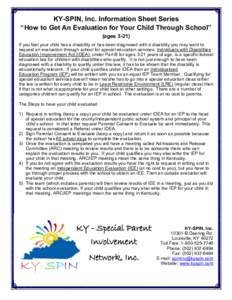 Education / United States / Related services under IDEA / Individuals with Disabilities Education Act / Individualized Education Program / Special education / Education in the United States